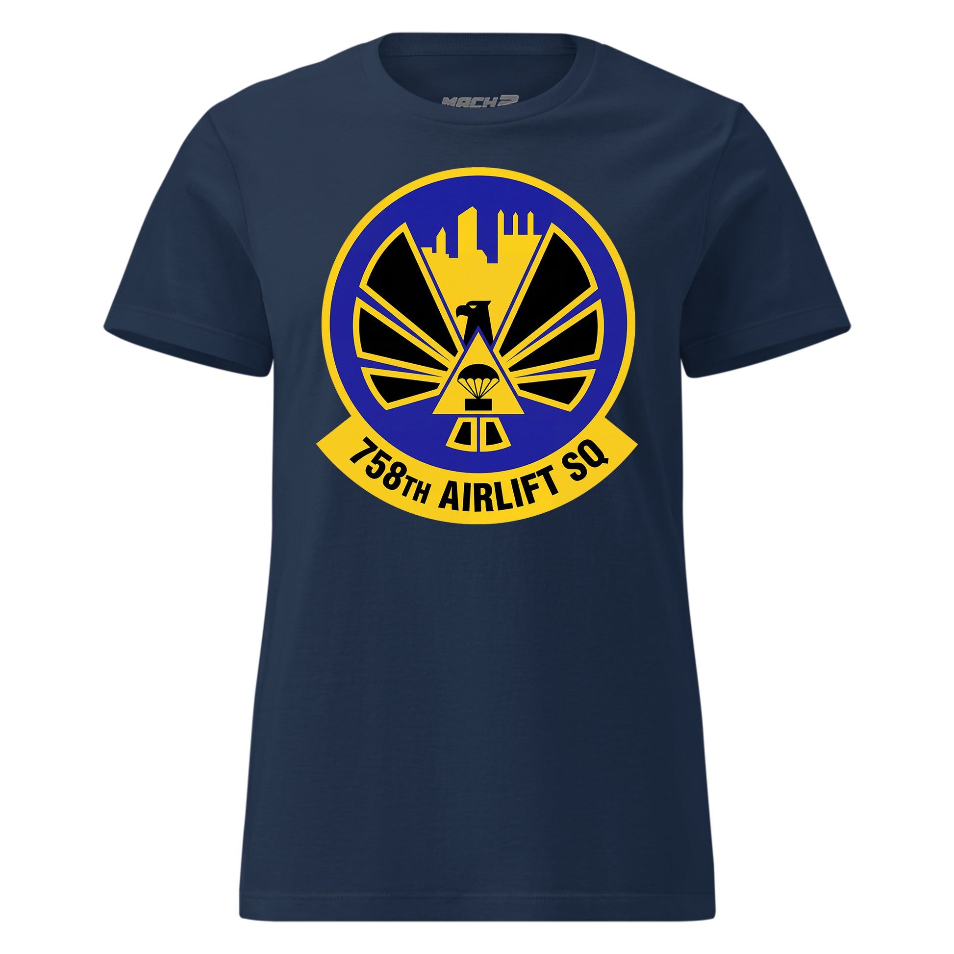 Mach2 Squadron Upload | 758TH AIRLIFT SQUADRON | Womens | Navy | MACH-WOMENS-FRONT-NAVY.jpg