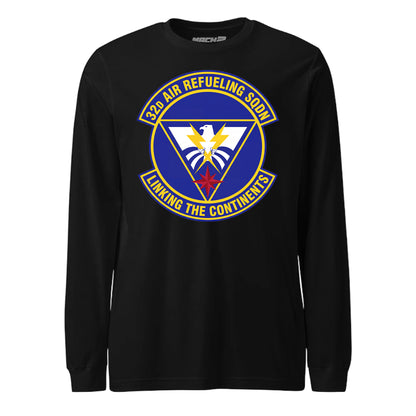 Mach2 Squadron Upload | 32ND AIR REFUELING SQUADRON | Long Sleeve | Black | MACH-LONG-SLEEVE-FRONT-BLACK.jpg