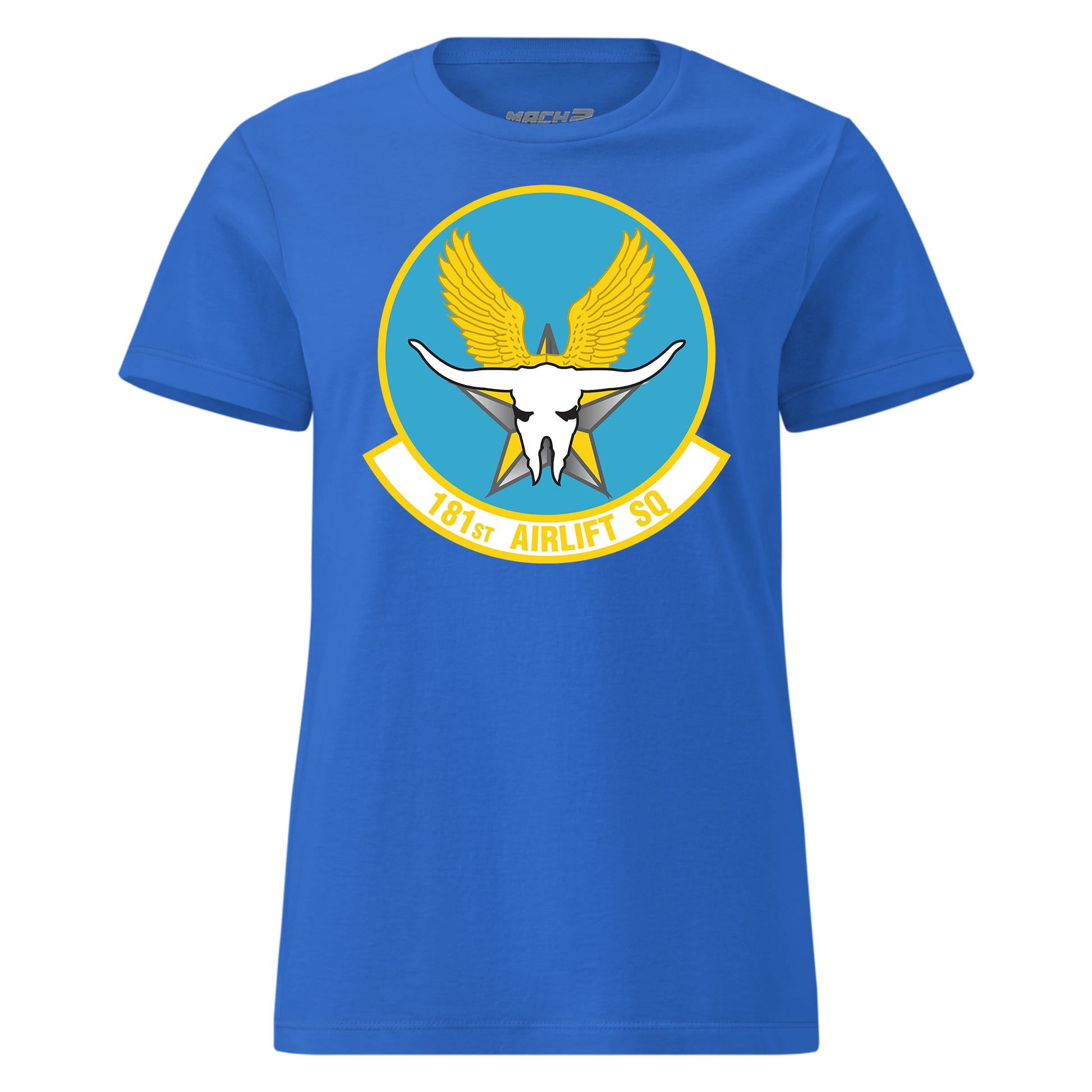 Mach2 Squadron Upload | 181ST AIRLIFT SQUADRON | Womens | Royal | MACH-WOMENS-FRONT-ROYAL.jpg