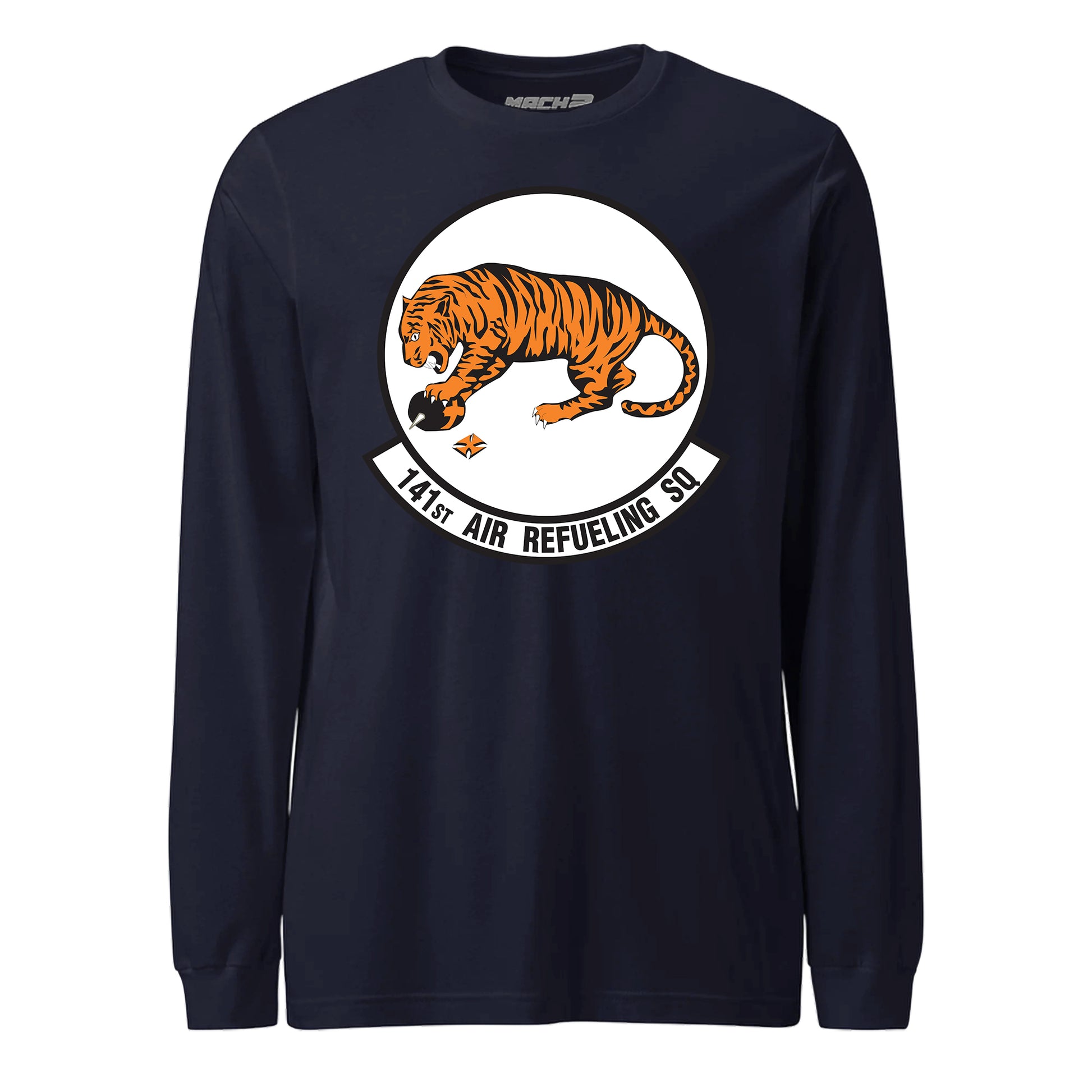Mach2 Squadron Upload | 141ST AIR REFUELING SQUADRON | Long Sleeve | Navy | MACH-LONG-SLEEVE-FRONT-NAVY.jpg