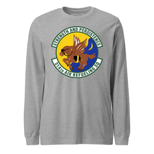 Mach2 Squadron Upload | 314TH AIR REFUELING SQUADRON | Long Sleeve | Heather Grey | MACH-LONG-SLEEVE-FRONT-GREY.jpg
