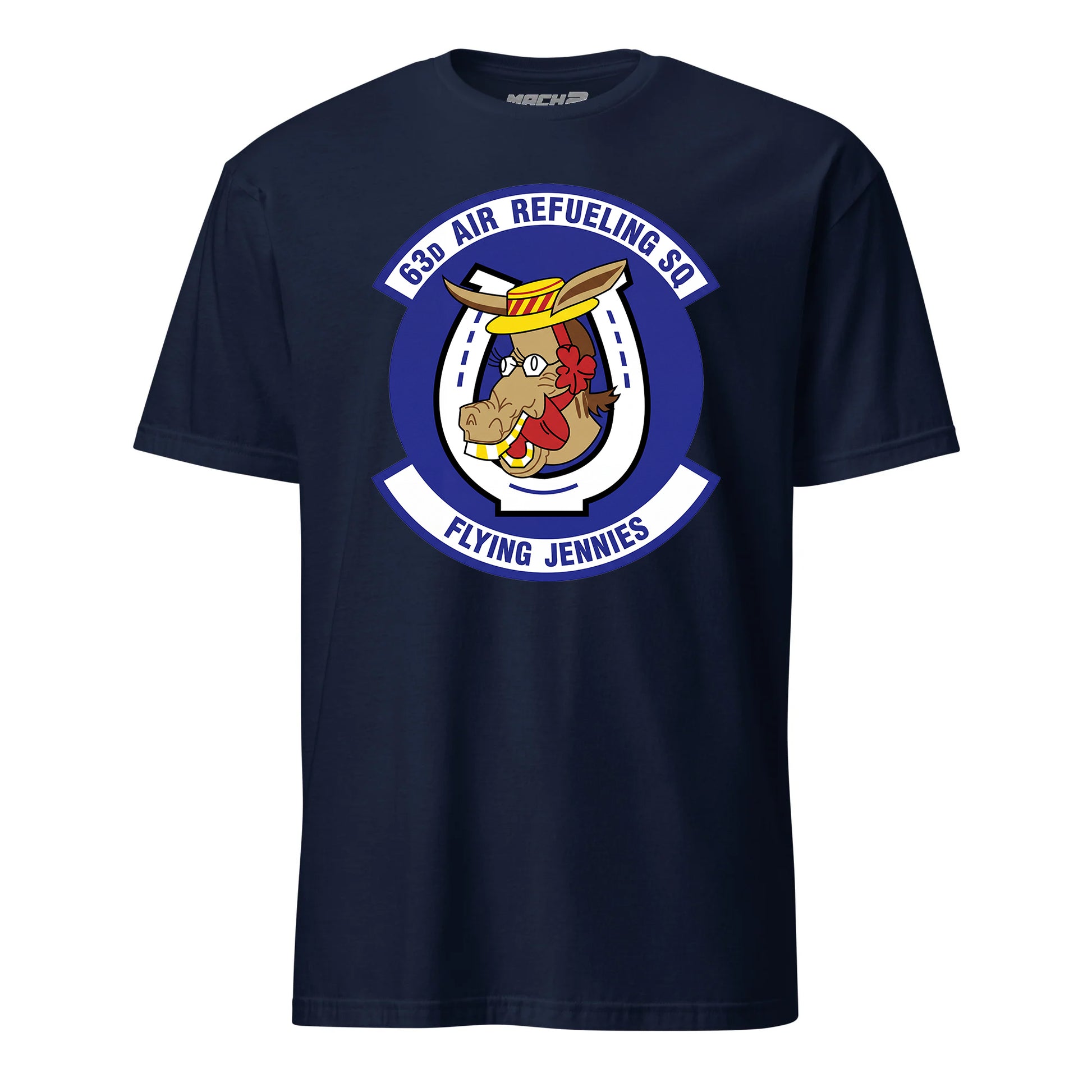 Mach2 Squadron Upload | 63RD AIR REFUELING SQUADRON | T-Shirt | Navy | MACH-SHORT-SLEEVE-FRONT-NAVY.jpg