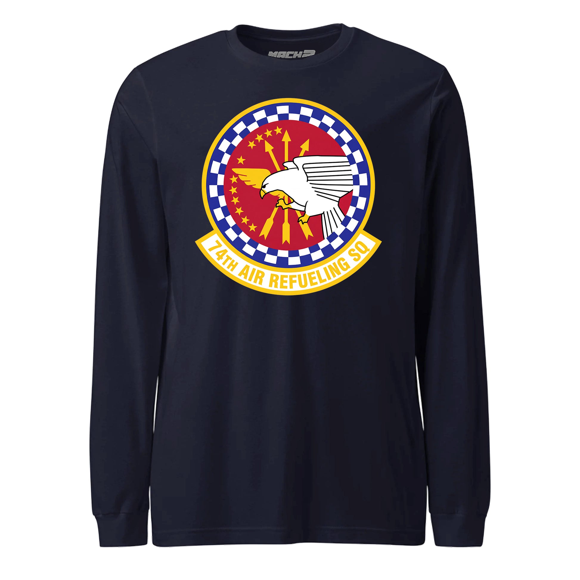 Mach2 Squadron Upload | 74TH AIR REFUELING SQUADRON | Long Sleeve | Navy | MACH-LONG-SLEEVE-FRONT-NAVY.jpg