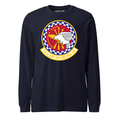 Mach2 Squadron Upload | 74TH AIR REFUELING SQUADRON | Long Sleeve | Navy | MACH-LONG-SLEEVE-FRONT-NAVY.jpg