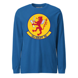 Mach2 Squadron Upload | 16TH AIRLIFT SQUADRON | Long Sleeve | Royal | MACH-LONG-SLEEVE-FRONT-ROYAL.jpg