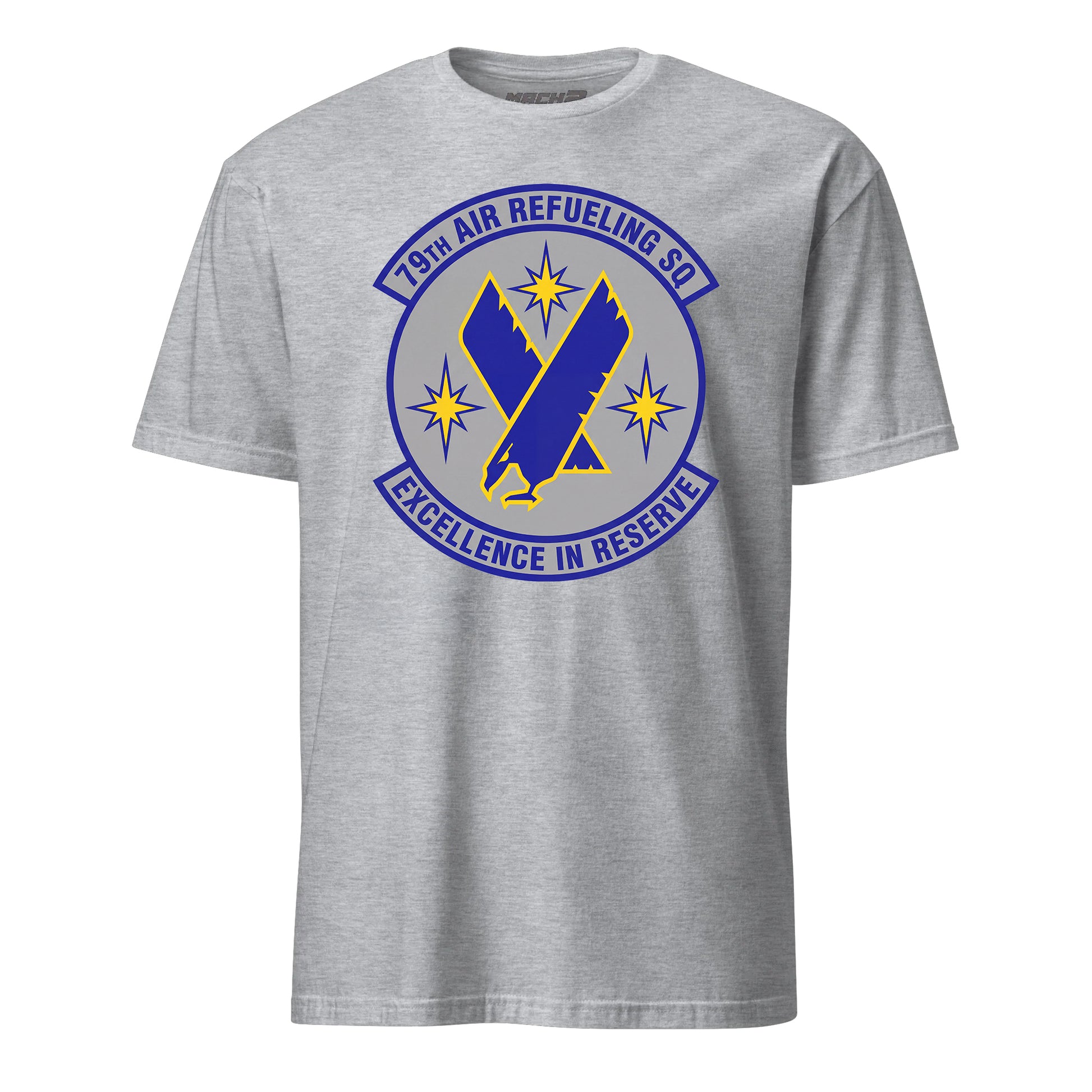 Mach2 Squadron Upload | 79TH AIR REFUELING SQUADRON | T-Shirt | Heather Grey | MACH-SHORT-SLEEVE-FRONT-GREY.jpg