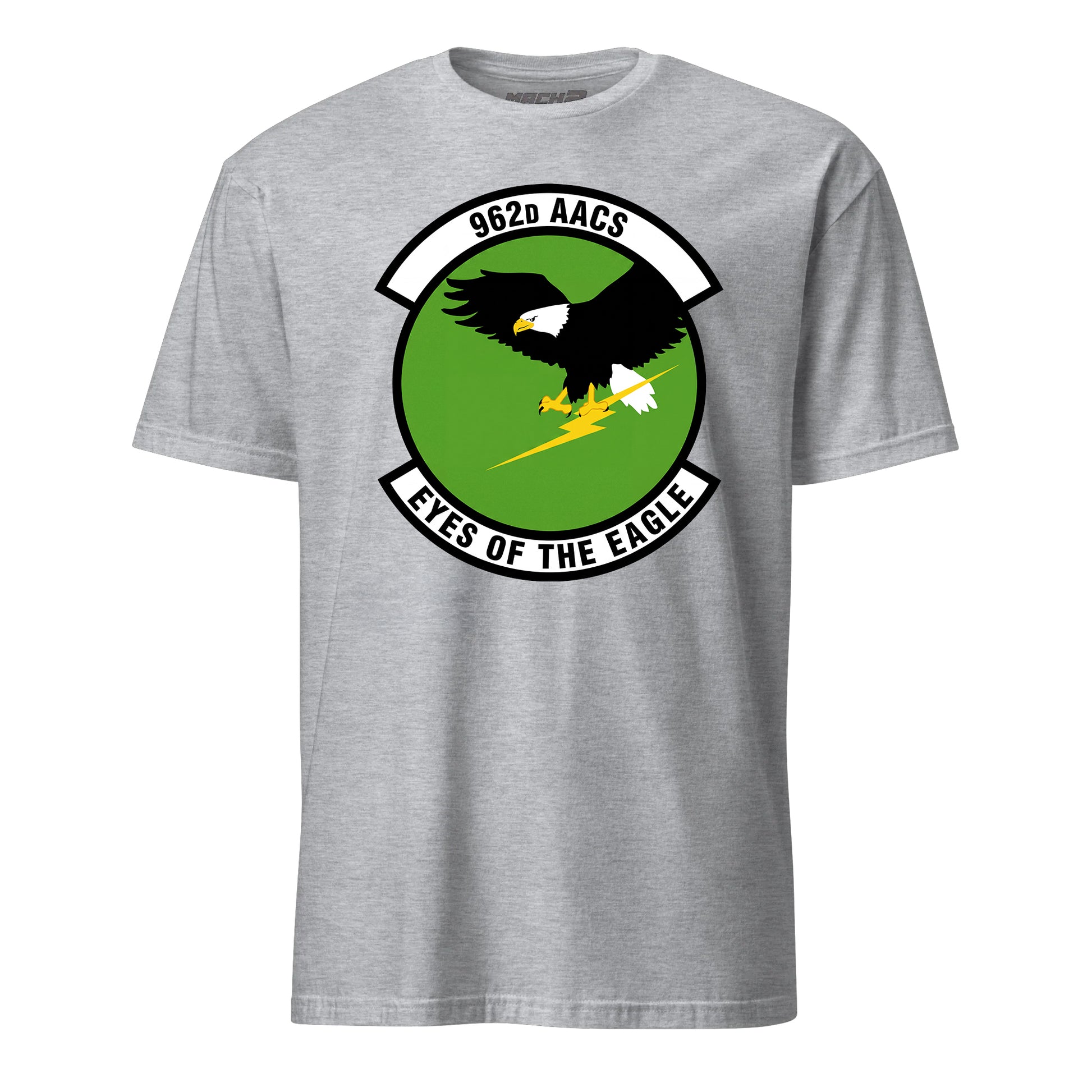 Mach2 Squadron Upload | 962ND AIRBORNE AIR CONTROL SQUADRON | T-Shirt | Heather Grey | MACH-SHORT-SLEEVE-FRONT-GREY.jpg