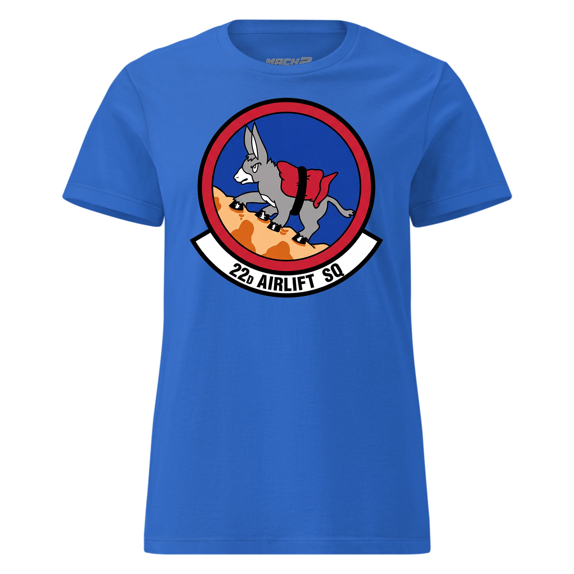 Mach2 Squadron Upload | 22ND AIRLIFT SQUADRON | Womens | Royal | MACH-WOMENS-FRONT-ROYAL.jpg