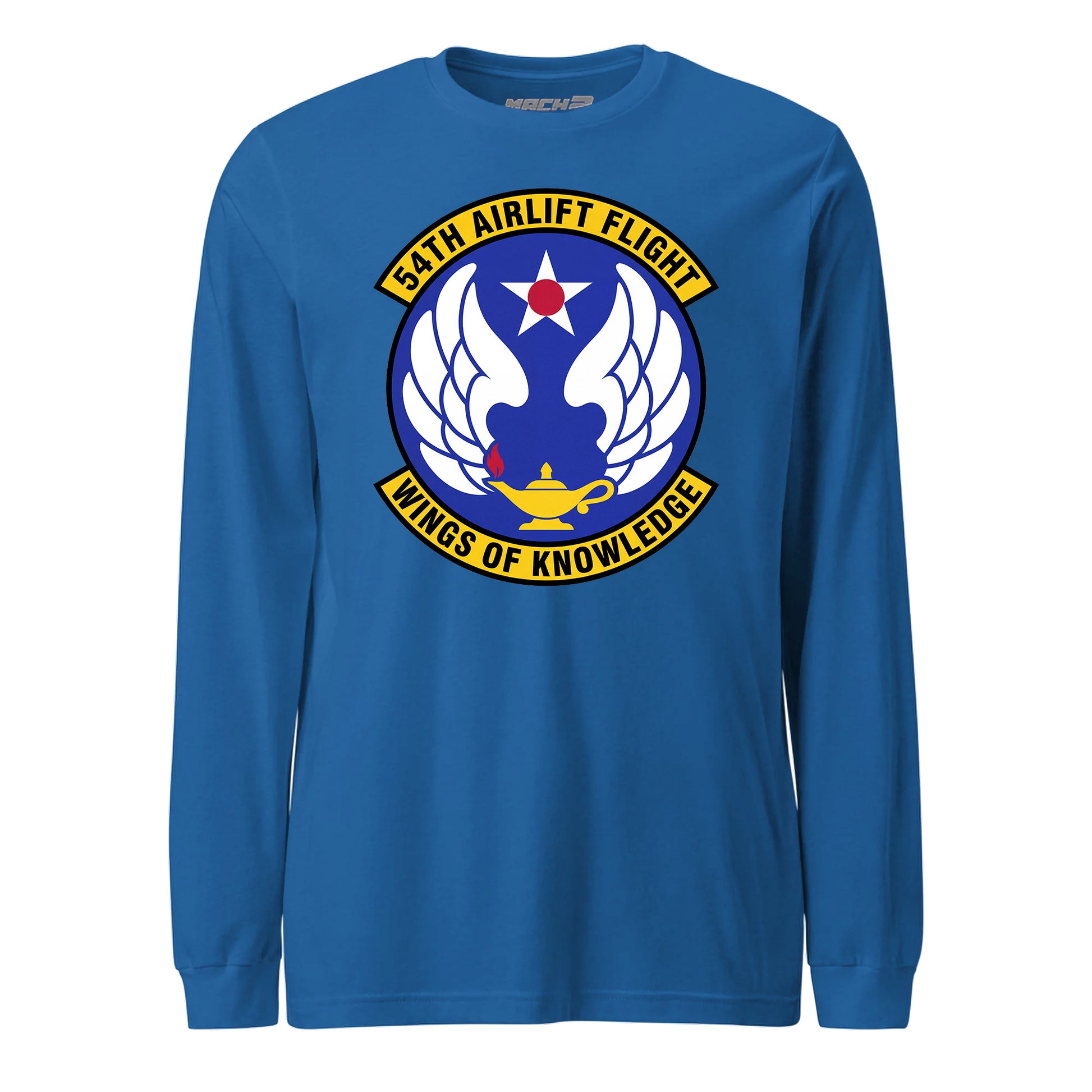 Mach2 Squadron Upload | 54TH AIRLIFT SQUADRON | Long Sleeve | Royal | MACH-LONG-SLEEVE-FRONT-ROYAL.jpg