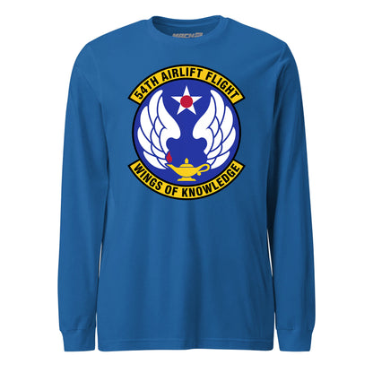 Mach2 Squadron Upload | 54TH AIRLIFT SQUADRON | Long Sleeve | Royal | MACH-LONG-SLEEVE-FRONT-ROYAL.jpg