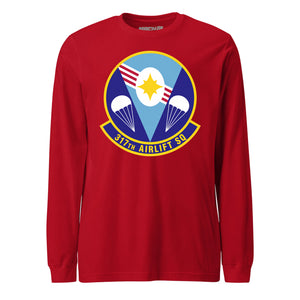 Mach2 Squadron Upload | 317TH AIRLIFT SQUADRON | Long Sleeve | Red | MACH-LONG-SLEEVE-FRONT-RED.jpg