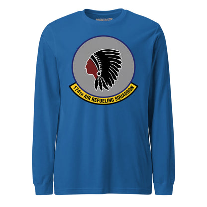 Mach2 Squadron Upload | 174TH AIR REFUELING SQUADRON | Long Sleeve | Royal | MACH-LONG-SLEEVE-FRONT-ROYAL.jpg