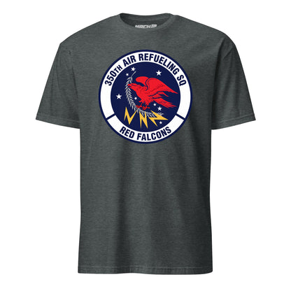 Mach2 Squadron Upload | 350TH AIR REFUELING SQUADRON | T-Shirt | Charcoal Heather | MACH-SHORT-SLEEVE-FRONT-CHARCOAL.jpg