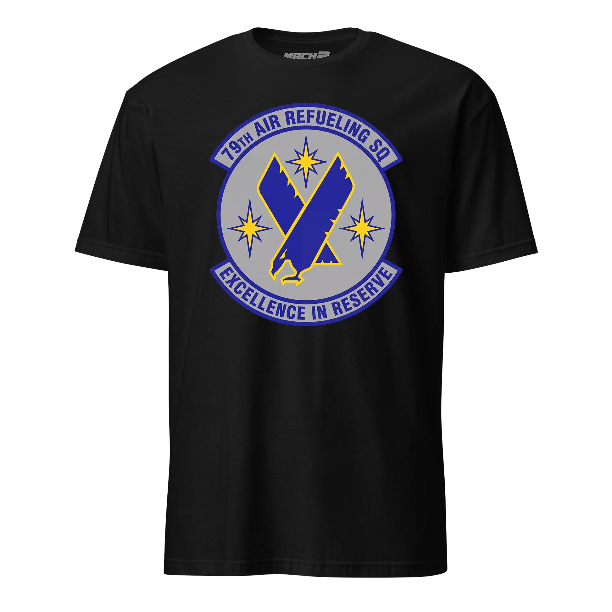 Mach2 Squadron Upload | 79TH AIR REFUELING SQUADRON | T-Shirt | Black | MACH-SHORT-SLEEVE-FRONT-BLACK.jpg