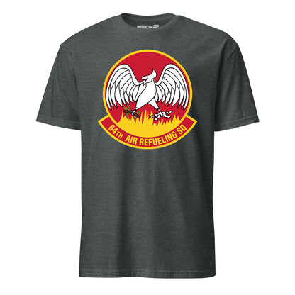 Mach2 Squadron Upload | 64TH AIR REFUELING SQUADRON | T-Shirt | Charcoal Heather | MACH-SHORT-SLEEVE-FRONT-CHARCOAL.jpg