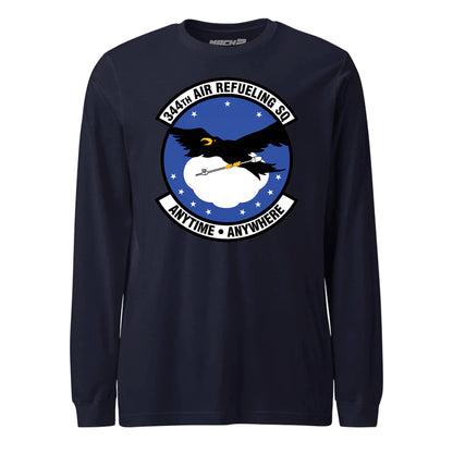 Mach2 Squadron Upload | 344TH AIR REFUELING SQUADRON | Long Sleeve | Navy | MACH-LONG-SLEEVE-FRONT-NAVY.jpg