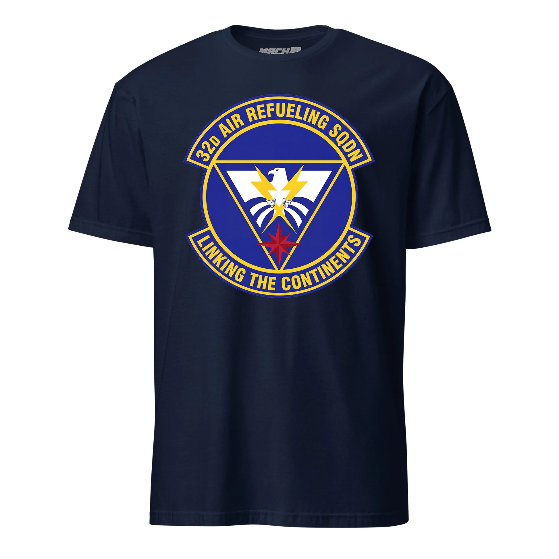 Mach2 Squadron Upload | 32ND AIR REFUELING SQUADRON | T-Shirt | Navy | MACH-SHORT-SLEEVE-FRONT-NAVY.jpg
