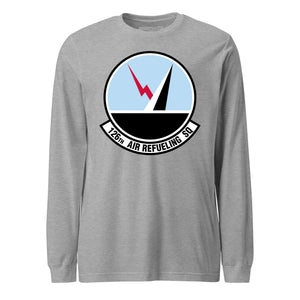 Mach2 Squadron Upload | 126TH AIR REFUELING SQUADRON | Long Sleeve | Heather Grey | MACH-LONG-SLEEVE-FRONT-GREY.jpg