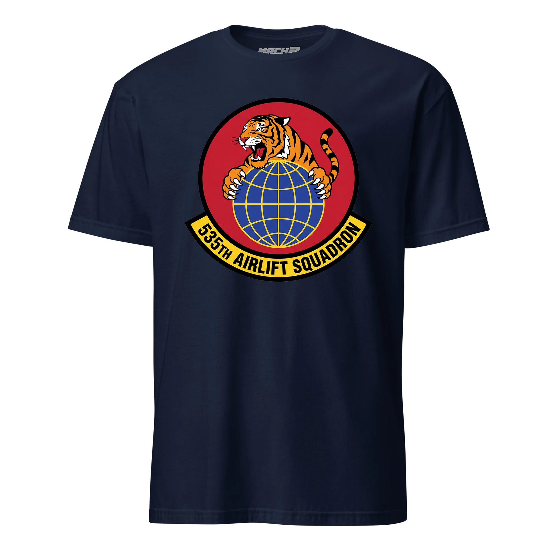 Mach2 Squadron Upload | 535TH AIRLIFT SQUADRON | T-Shirt | Navy | MACH-SHORT-SLEEVE-FRONT-NAVY.jpg