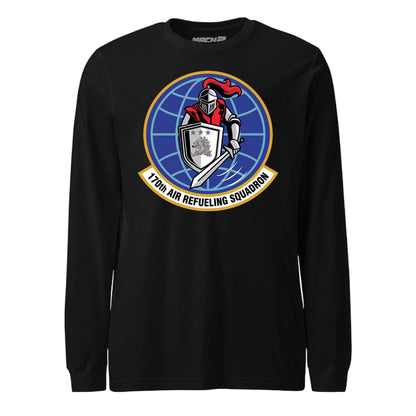 Mach2 Squadron Upload | 170TH AIR REFUELING SQUADRON | Long Sleeve | Black | MACH-LONG-SLEEVE-FRONT-BLACK.jpg