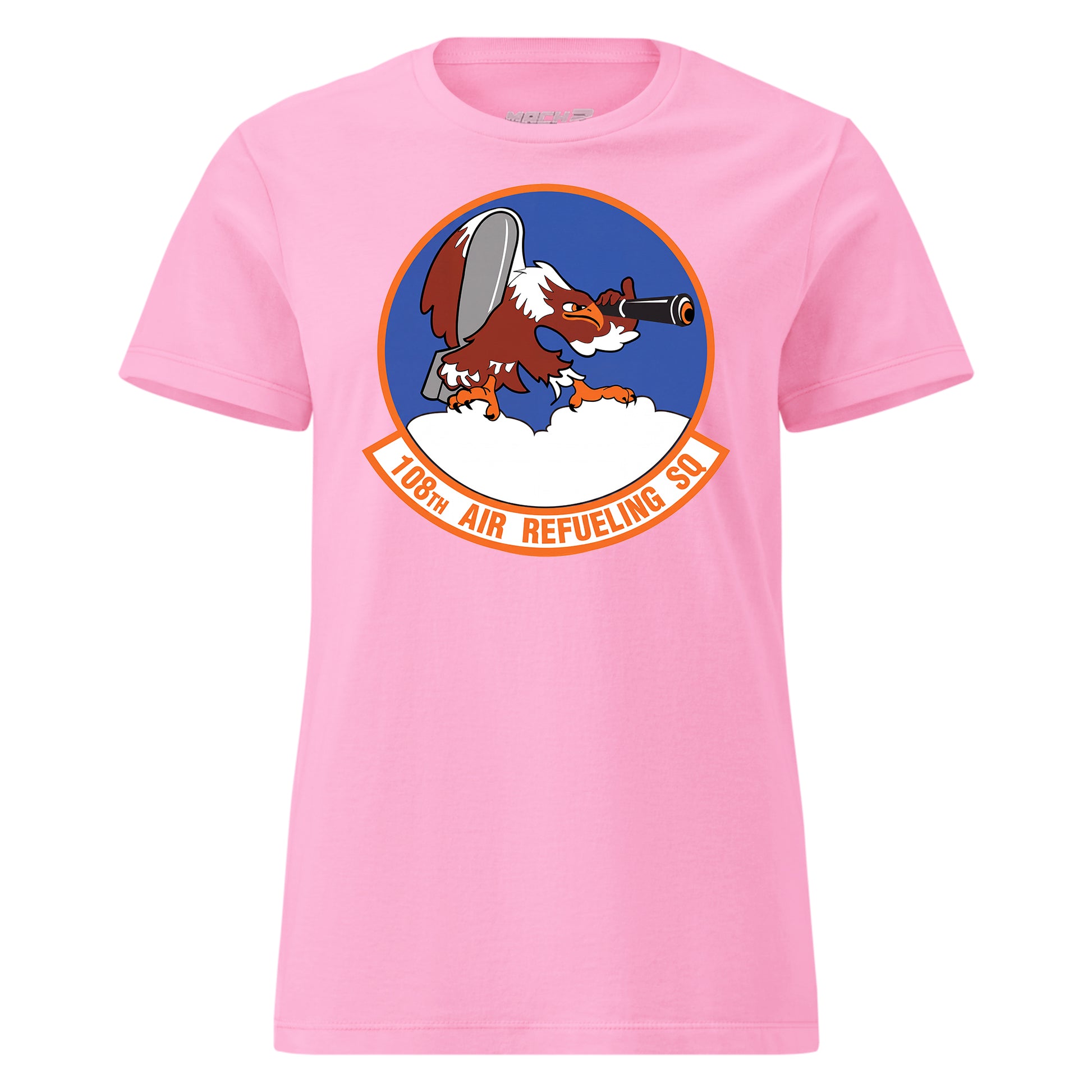 Mach2 Squadron Upload | 108TH AIR REFUELING SQUADRON | Womens | Pink | MACH-WOMENS-FRONT-PINK.jpg