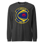 Mach2 Squadron Upload | 1ST AIRLIFT SQUADRON | Long Sleeve | Charcoal Heather | MACH-LONG-SLEEVE-FRONT-CHARCOAL.jpg