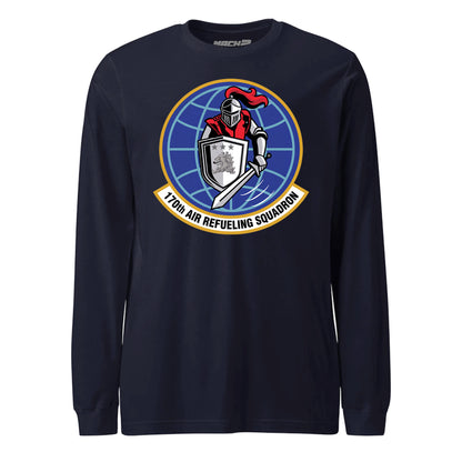 Mach2 Squadron Upload | 170TH AIR REFUELING SQUADRON | Long Sleeve | Navy | MACH-LONG-SLEEVE-FRONT-NAVY.jpg