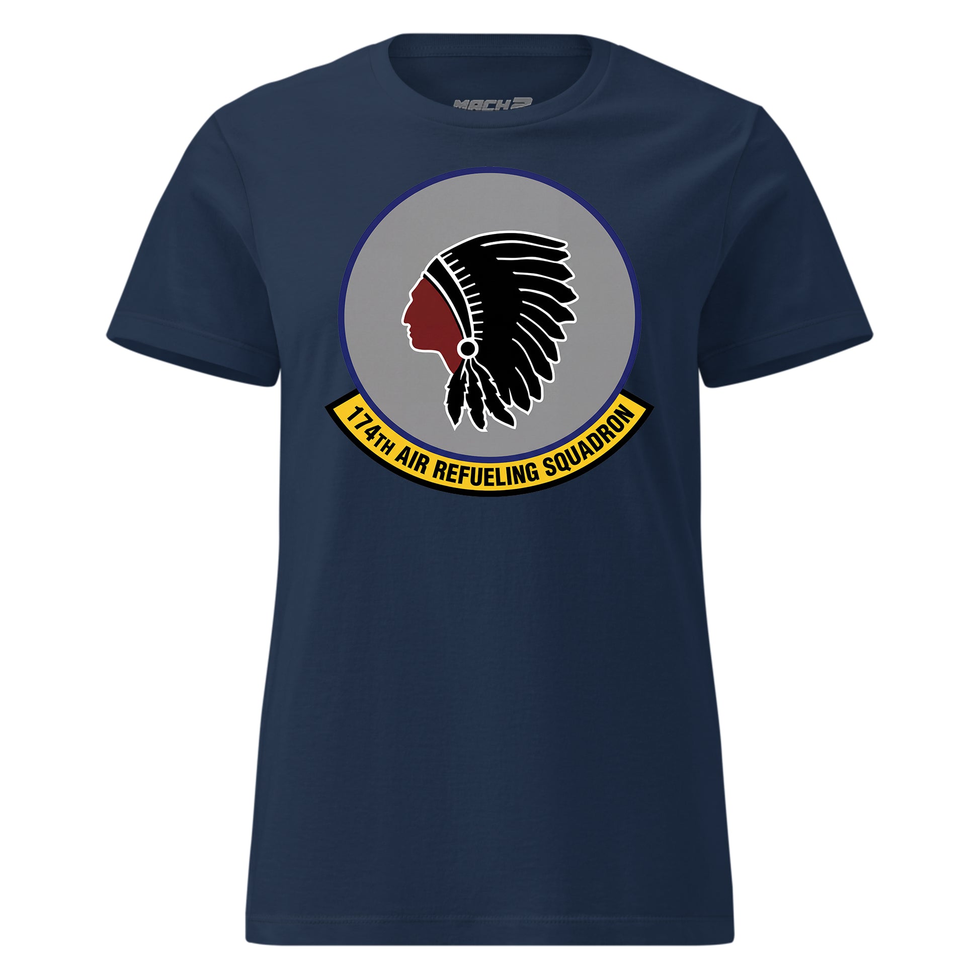 Mach2 Squadron Upload | 174TH AIR REFUELING SQUADRON | Womens | Navy | MACH-WOMENS-FRONT-NAVY.jpg