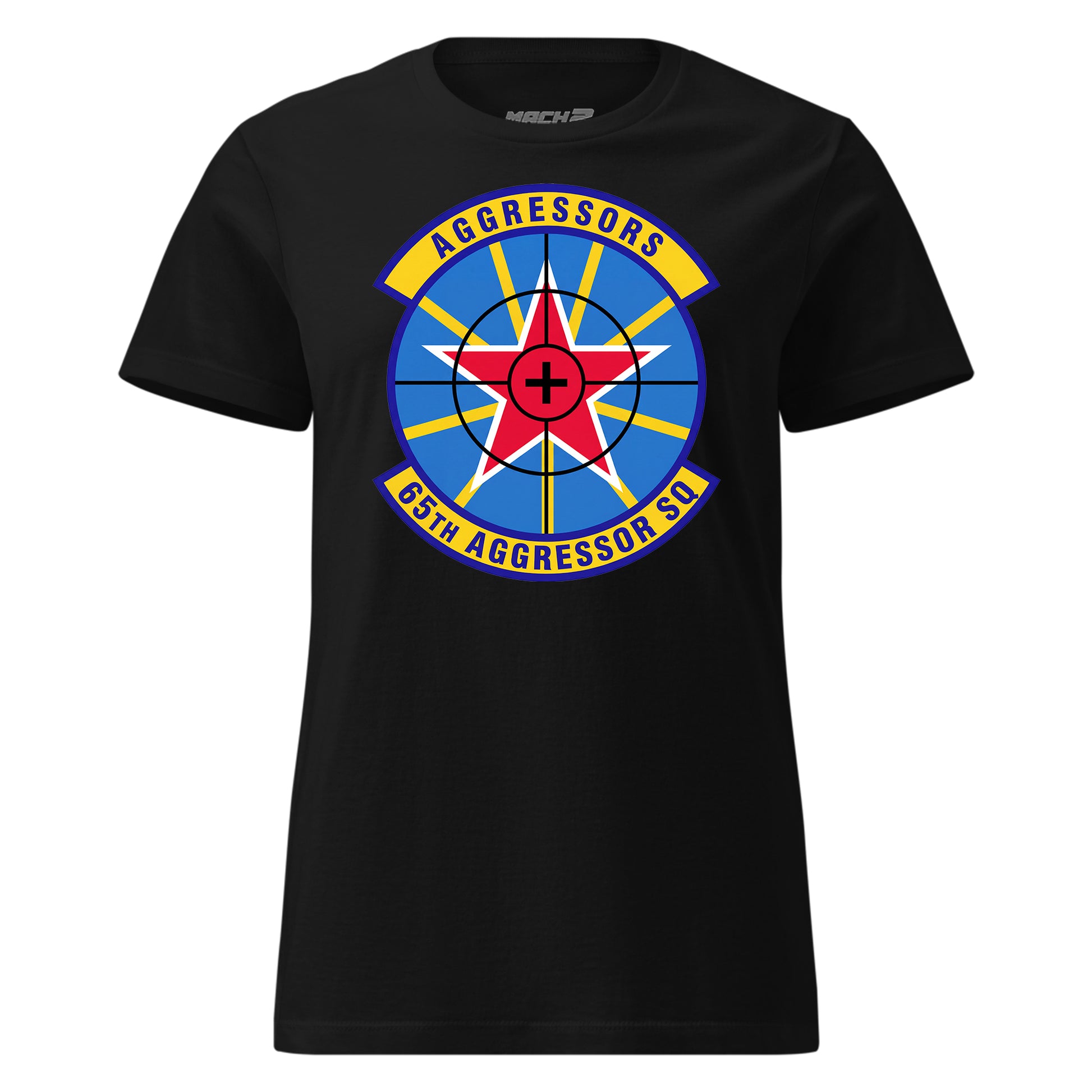 Mach2 Squadron Upload | 65TH AGGRESSOR SQUADRON | Womens | Black | MACH-WOMENS-FRONT-BLACK.jpg
