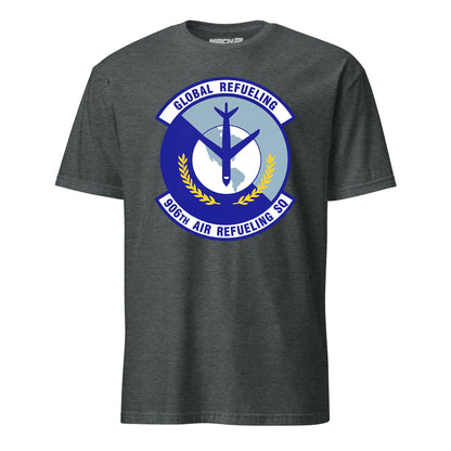 Mach2 Squadron Upload | 906TH AIR REFUELING SQUADRON | T-Shirt | Charcoal Heather | MACH-SHORT-SLEEVE-FRONT-CHARCOAL.jpg