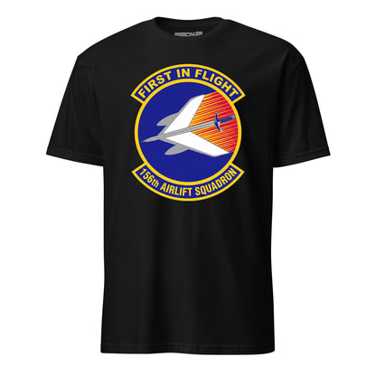 Mach2 Squadron Upload | 156TH AIRLIFT SQUADRON | T-Shirt | Black | MACH-SHORT-SLEEVE-FRONT-BLACK.jpg