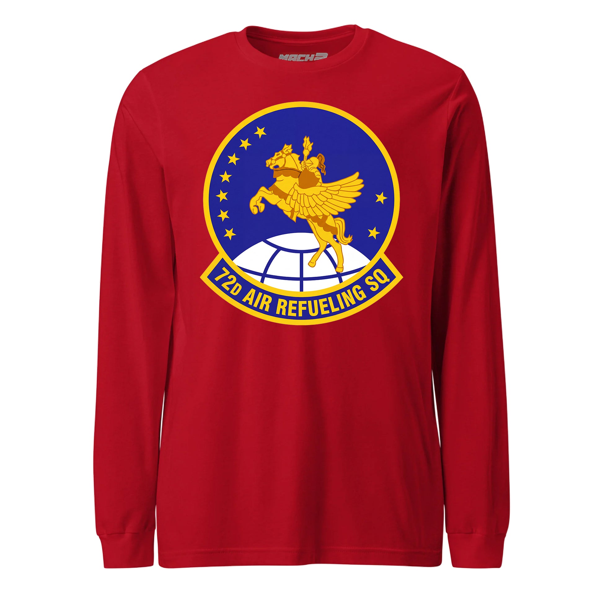 Mach2 Squadron Upload | 72ND AIR REFUELING SQUADRON | Long Sleeve | Red | MACH-LONG-SLEEVE-FRONT-RED.jpg
