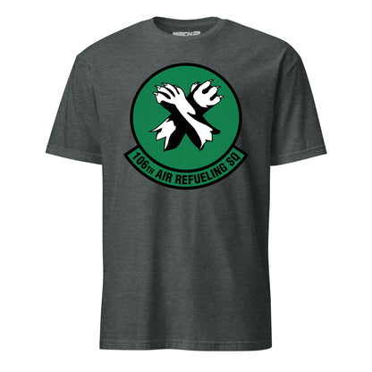 Mach2 Squadron Upload | 106TH AIR REFUELING SQUADRON | T-Shirt | Charcoal Heather | MACH-SHORT-SLEEVE-FRONT-CHARCOAL.jpg