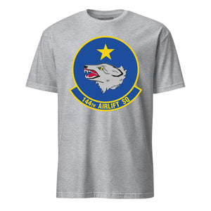 Mach2 Squadron Upload | 144TH AIRLIFT SQUADRON | T-Shirt | Heather Grey | MACH-SHORT-SLEEVE-FRONT-GREY.jpg