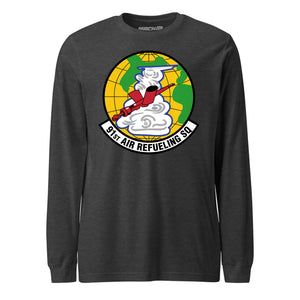 Mach2 Squadron Upload | 91ST AIR REFUELING SQUADRON | Long Sleeve | Charcoal Heather | MACH-LONG-SLEEVE-FRONT-CHARCOAL.jpg