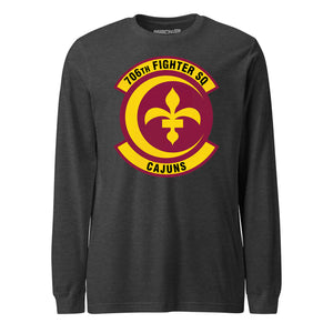 Mach2 Squadron Upload | 706TH AGGRESSOR SQUADRON | Long Sleeve | Charcoal Heather | MACH-LONG-SLEEVE-FRONT-CHARCOAL.jpg