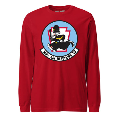 Mach2 Squadron Upload | 146TH AIR REFUELING SQUADRON | Long Sleeve | Red | MACH-LONG-SLEEVE-FRONT-RED.jpg