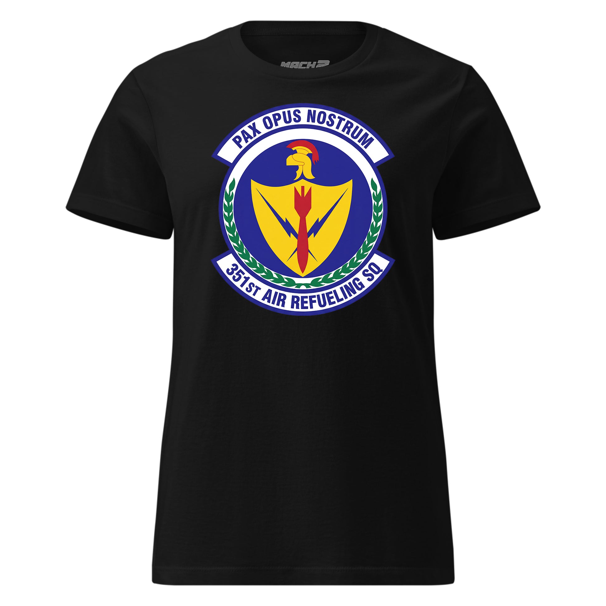 Mach2 Squadron Upload | 351ST AIR REFUELING SQUADRON | Womens | Black | MACH-WOMENS-FRONT-BLACK.jpg