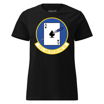 Mach2 Squadron Upload | 116TH AIR REFUELING SQUADRON | Womens | Black | MACH-WOMENS-FRONT-BLACK.jpg