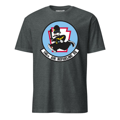 Mach2 Squadron Upload | 146TH AIR REFUELING SQUADRON | T-Shirt | Charcoal Heather | MACH-SHORT-SLEEVE-FRONT-CHARCOAL.jpg