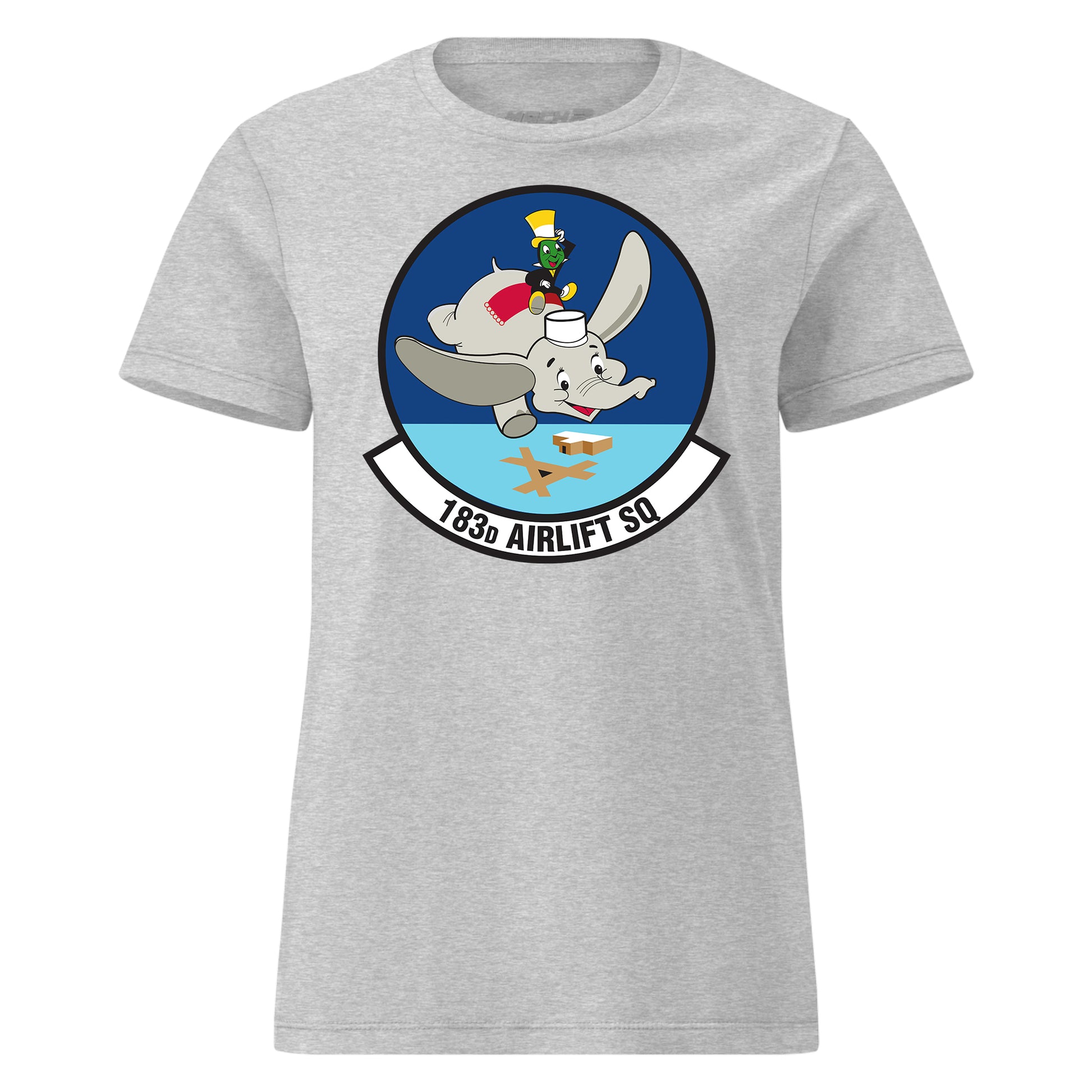 Mach2 Squadron Upload | 183RD AIRLIFT SQUADRON | Womens | Heather Grey | MACH-WOMENS-FRONT-GREY.jpg