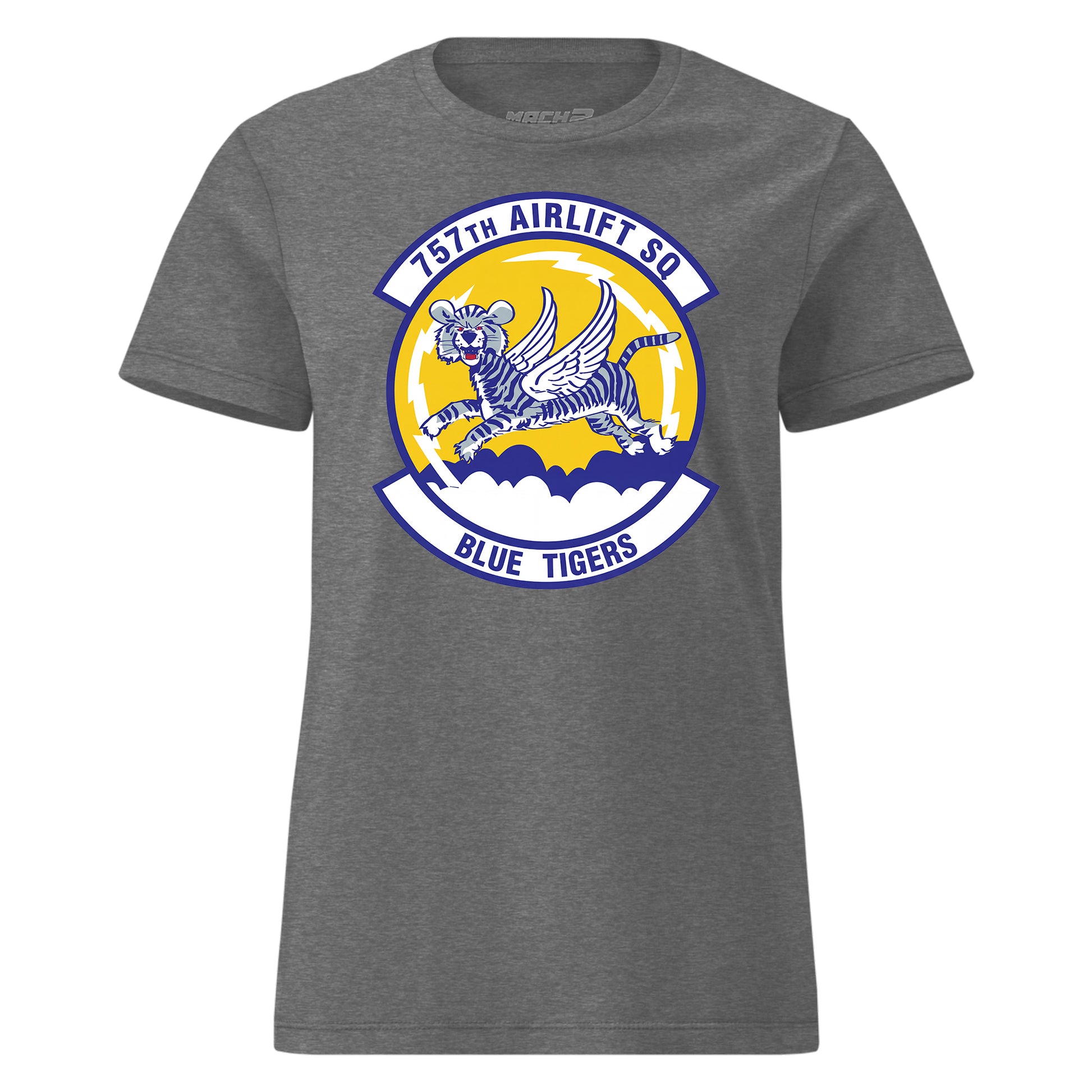 Mach2 Squadron Upload | 757TH AIRLIFT SQUADRON | Womens | Charcoal Heather | MACH-WOMENS-FRONT-CHARCOAL.jpg
