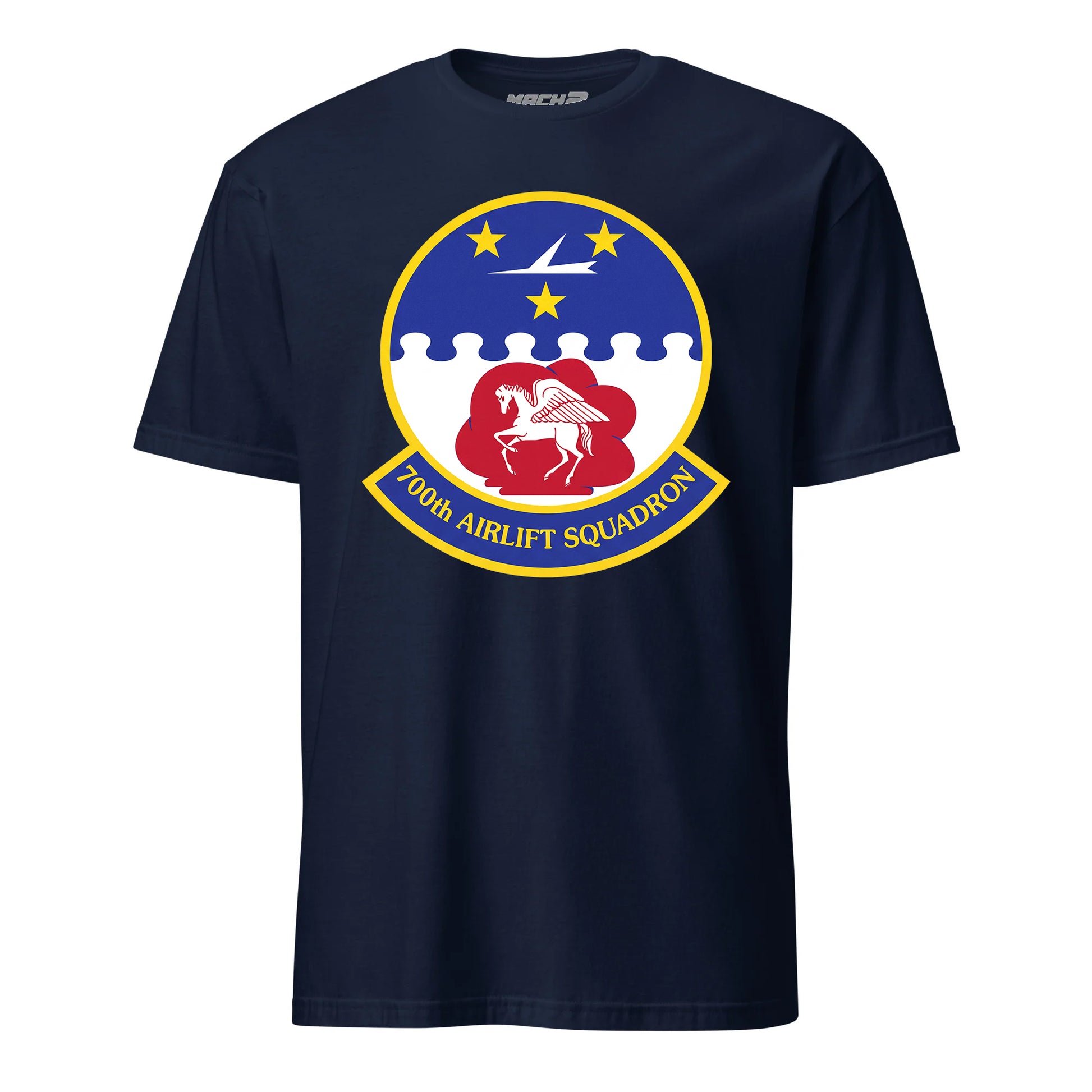 Mach2 Squadron Upload | 700TH AIRLIFT SQUADRON | T-Shirt | Navy | MACH-SHORT-SLEEVE-FRONT-NAVY.jpg