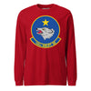 144th Airlift Squadron Long Sleeve T-Shirt - Red