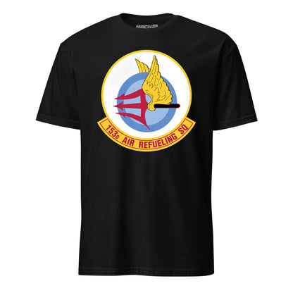 Mach2 Squadron Upload | 153RD AIR REFUELING SQUADRON | T-Shirt | Black | MACH-SHORT-SLEEVE-FRONT-BLACK.jpg