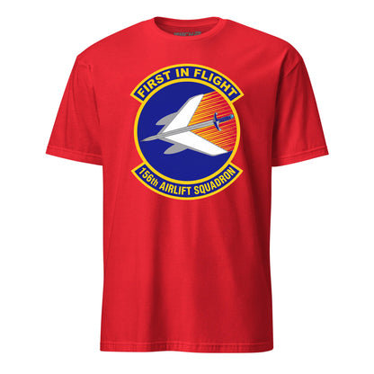 Mach2 Squadron Upload | 156TH AIRLIFT SQUADRON | T-Shirt | Red | MACH-SHORT-SLEEVE-FRONT-RED.jpg