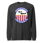 Mach2 Squadron Upload | 336TH AIR REFUELING SQUADRON | Long Sleeve | Charcoal Heather | MACH-LONG-SLEEVE-FRONT-CHARCOAL.jpg