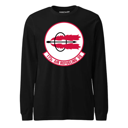 Mach2 Squadron Upload | 173RD AIR REFUELING SQUADRON | Long Sleeve | Black | MACH-LONG-SLEEVE-FRONT-BLACK.jpg