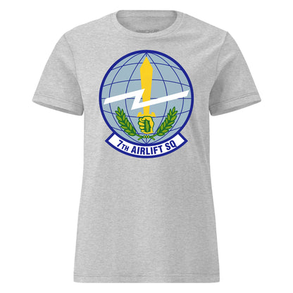 Mach2 Squadron Upload | 7TH AIRLIFT SQUADRON | Womens | Heather Grey | MACH-WOMENS-FRONT-GREY.jpg
