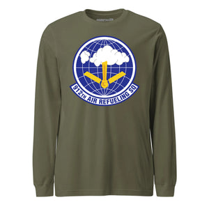 Mach2 Squadron Upload | 912TH AIR REFUELING SQUADRON | Long Sleeve | OD Green | MACH-LONG-SLEEVE-FRONT-OD.jpg